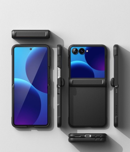 RINGKE ONYX FLAP GALAXY Z FLIP 8 BLACK