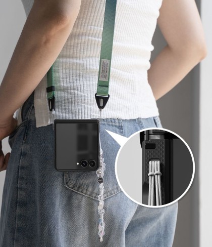 RINGKE ONYX FLAP MAGNETIC MAGSAFE GALAXY Z FLIP 8 BLACK