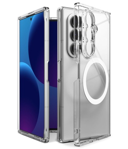 Удароустойчив твърд кейс с MagSafe за Samsung Z Fold 8 Ultra от Ringke Fusion Magnetic - Clear