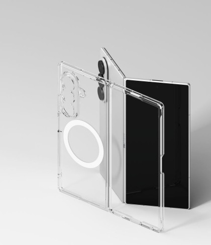 Удароустойчив твърд кейс с MagSafe за Samsung Z Fold 8 Ultra от Ringke Fusion Magnetic - Clear
