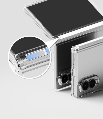 Удароустойчив твърд кейс за Samsung Galaxy Z Fold 8 от Ringke Fusion - Clear