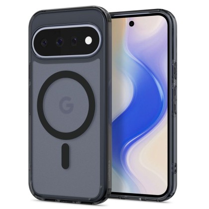 Удароустойчив кейс с MagSafe пръстен за Google Pixel 11 от Spigen Ultra Hybrid Mag - Frost Black