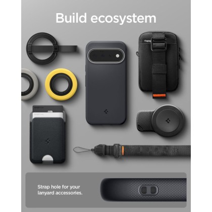 Удароустойчив кейс с MagSafe за Google Pixel 11 от Spigen Nano Pop - Black Sesame