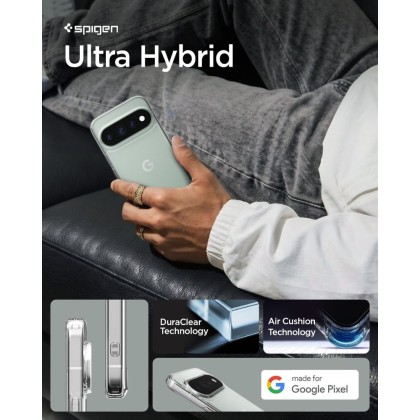 Удароустойчив кейс за Google Pixel 11 Pro от Spigen Ultra Hybrid - Crystal Clear