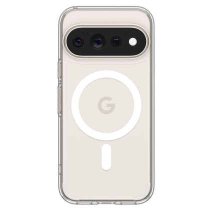 Удароустойчив кейс с MagSafe пръстен за Google Pixel 11 Pro от Spigen Ultra Hybrid Mag - Clear / White