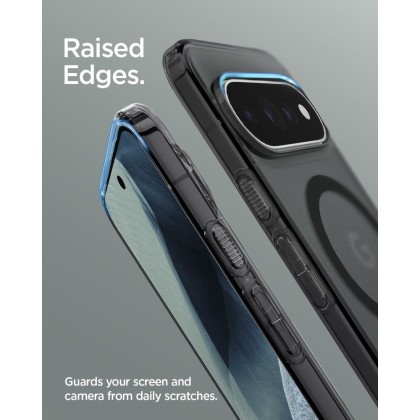 Удароустойчив кейс с MagSafe пръстен за Google Pixel 11 Pro от Spigen Ultra Hybrid Mag - Frost Black
