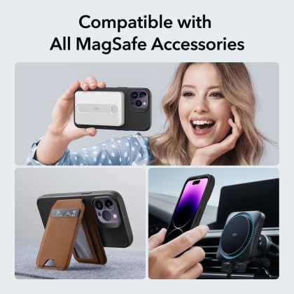 Удароустойчив кейс с MagSafe за iPhone 14 Pro Max от ESR CH Halolock - Черен