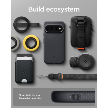 Удароустойчив кейс с MagSafe за Google Pixel 11 Pro от Spigen Nano Pop - Black Sesame