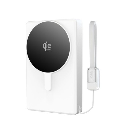 TECH-PROTECT PB40 LIFEMAG MAGSAFE POWER BANK 10000MAH 25W QI2.2 WHITE/SILVER