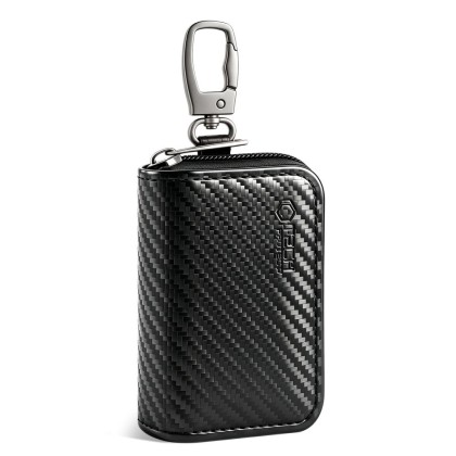 KLATKA FARADAYA TECH-PROTECT KLR300 POUCH KEYLESS RFID SIGNAL BLOCKER CASE CARBON