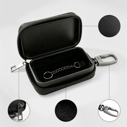 KLATKA FARADAYA TECH-PROTECT KLR300 POUCH KEYLESS RFID SIGNAL BLOCKER CASE CARBON