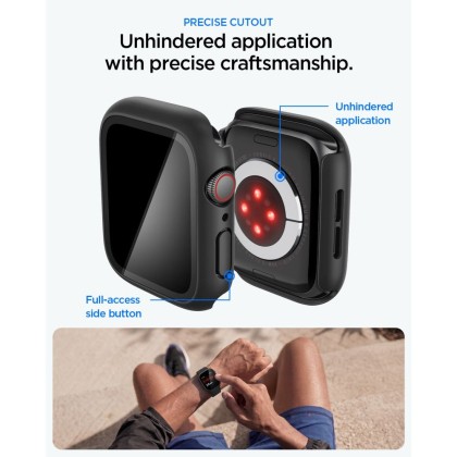 SPIGEN THIN FIT 360 APPLE WATCH 4 / 5 / 6 / SE 1 / 2 / 3 (44 MM) BLACK