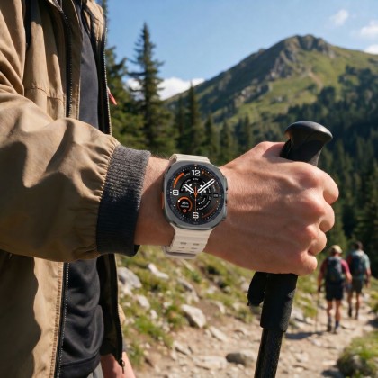Силиконова каишка за Samsung Galaxy Watch Ultra 1 / 2 / 2024-2026 (47mm) от Tech-Protect IconBand Pro - Starlight