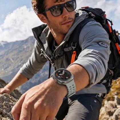 Силиконова каишка за Samsung Galaxy Watch Ultra 1 / 2 / 2024-2026 (47mm) от Tech-Protect IconBand Pro - Crayon Grey