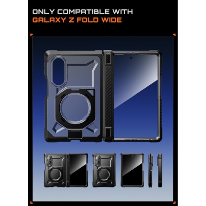 Удароустойчив кейс с MagSafe за Samsung Galaxy Z Fold 8 от Supcase UB Grip Mag - Black