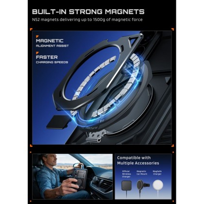 Удароустойчив кейс с MagSafe за Samsung Galaxy Z Fold 8 от Supcase UB Grip Mag - Black
