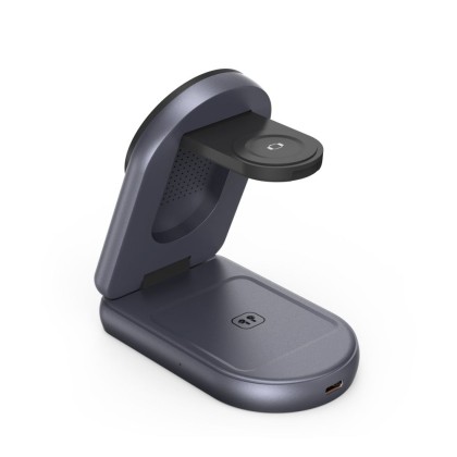 TECH-PROTECT A53 3IN1 MAGNETIC MAGSAFE WIRELESS CHARGER 25W QI2.2 DARK GREY