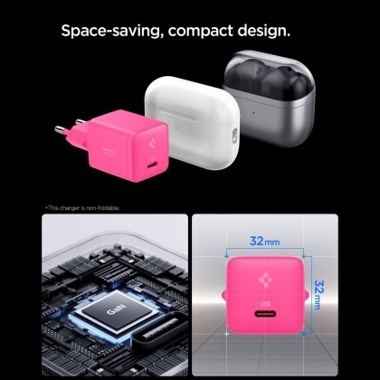 SPIGEN EE301EU-GAN ESSENTIAL 1-PORT NETWORK CHARGER 30W PINK