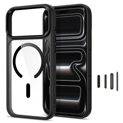 Твърд кейс с MagSafe пръстен за IPhone 17 Pro Max / 18 Pro Max от Tech-Protect MagMat  - Black