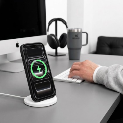 Твърд кейс с MagSafe пръстен за IPhone 17 Pro Max / 18 Pro Max от Tech-Protect MagMat  - Black