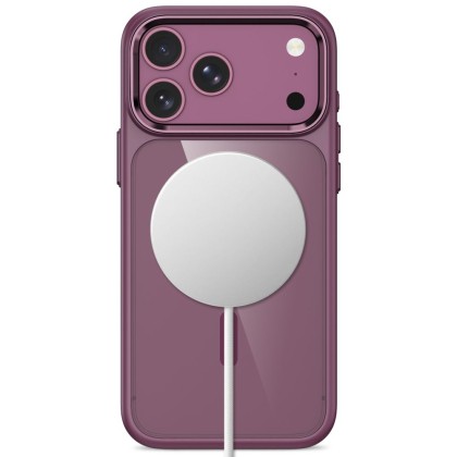 Твърд кейс с MagSafe пръстен за IPhone 17 Pro Max / 18 Pro Max от Tech-Protect MagMat - Dark Cherry