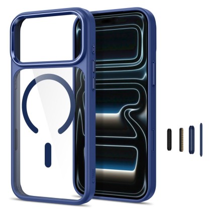 Твърд кейс с MagSafe пръстен за IPhone 17 Pro Max / 18 Pro Max от Tech-Protect MagMat  - Deep Blue