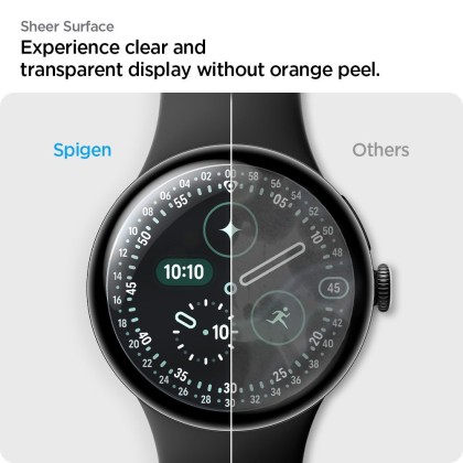 FOLIA HYDROŻELOWA SPIGEN ELITE SHIELD ”EZ FIT” 2-PACK GOOGLE PIXEL WATCH 3 / 4 / 5 (41 MM) CLEAR