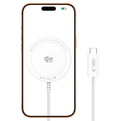 TECH-PROTECT A54 MAGNETIC MAGSAFE WIRELESS CHARGER 25W QI2.2 WHITE