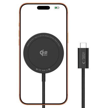 TECH-PROTECT A54 MAGNETIC MAGSAFE WIRELESS CHARGER 25W QI2.2 BLACK