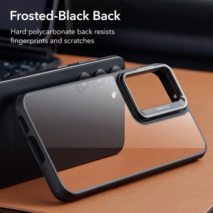 Удароустойчив кейс със стойка за Samsung Galaxy S23+ Plus от ESR Classic Kickstand - Прозрачен с черно