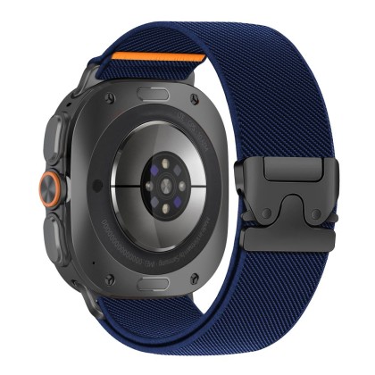 Найлонова каишка за Samsung Galaxy Watch Ultra 1 / 2 2024-2026 (47mm) от Tech Protect Nylon Claps - Navy Blue