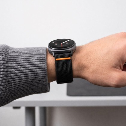 Найлонова каишка за Samsung Galaxy Watch 8 / 9 / Classic (40 / 44 / 46 mm) от Tech Protect Nylon Claps - Black