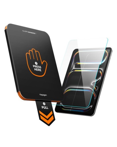 SZKŁO HARTOWANE SPIGEN ALM GLAS.TR T IPAD PRO 11” 5 / 6 / 2024-2025 CLEAR