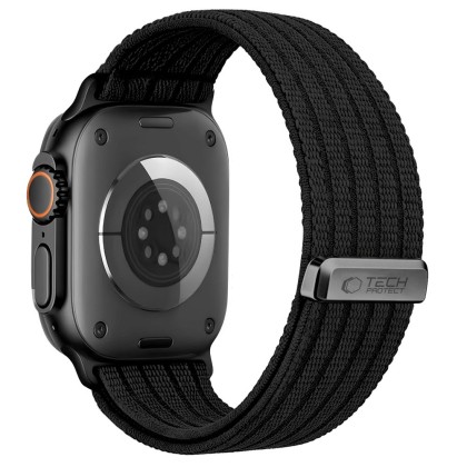 TECH-PROTECT NYLON SPORT APPLE WATCH 8 / 9 / 10 / 11 / SE / ULTRA (44 / 45 / 46 / 49 MM) BLACK