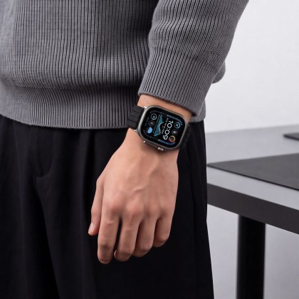 TECH-PROTECT NYLON SPORT APPLE WATCH 8 / 9 / 10 / 11 / SE / ULTRA (44 / 45 / 46 / 49 MM) BLACK