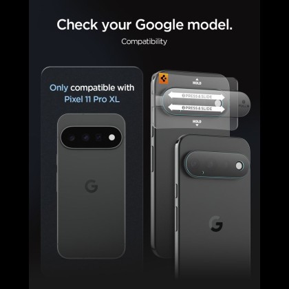 OSŁONA APARATU SPIGEN OPTIK PRO GLAS.TR EZ FIT CAMERA PROTECTOR 2-PACK GOOGLE PIXEL 11 PRO XL CLEAR