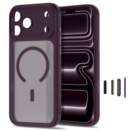 TECH-PROTECT MAGPEAK MAGSAFE CC IPHONE 17 PRO / 18 PRO MATTE DARK CHERRY