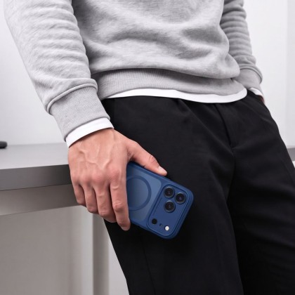 TECH-PROTECT MAGPEAK MAGSAFE CC IPHONE 17 PRO / 18 PRO MATTE DEEP BLUE