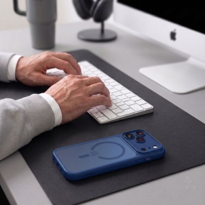 TECH-PROTECT MAGPEAK MAGSAFE CC IPHONE 17 PRO / 18 PRO MATTE DEEP BLUE