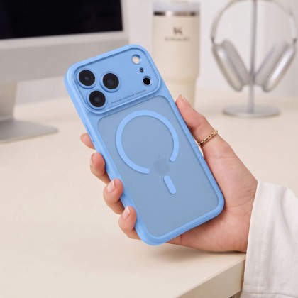 TECH-PROTECT MAGPEAK MAGSAFE CC IPHONE 17 PRO MAX / 18 PRO MAX MATTE LIGHT BLUE