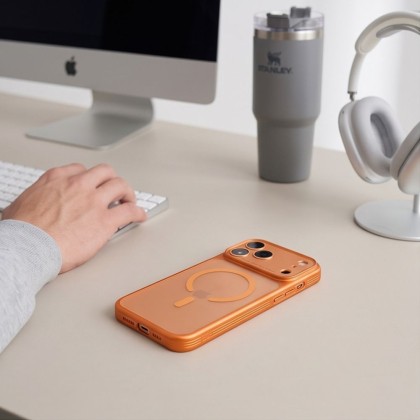 TECH-PROTECT MAGPRIME MAGSAFE CC IPHONE 17 PRO MAX / 18 PRO MAX MATTE COSMIC ORANGE