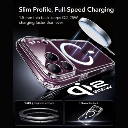 ESR CLASSIC HYBRID MAGSAFE & TEMPERED GLASS IPHONE 17 PRO MAX / 18 PRO MAX CLEAR