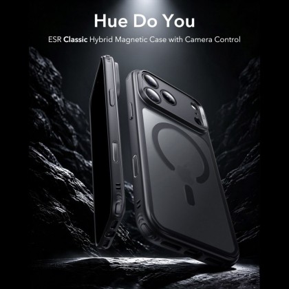 ESR CLASSIC HYBRID MAGSAFE IPHONE 17 PRO MAX / 18 PRO MAX FROSTED BLACK