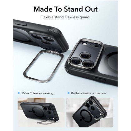 ESR CLASSIC HYBRID KICKSTAND MAGSAFE IPHONE 17 PRO / 18 PRO CLEAR/BLACK