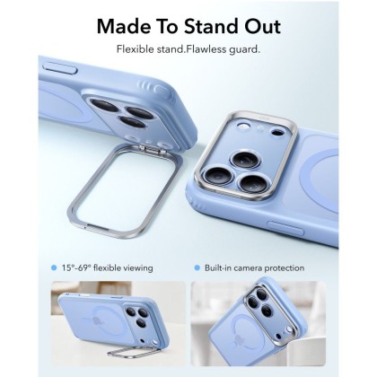 ESR CLASSIC HYBRID KICKSTAND MAGSAFE IPHONE 17 PRO / 18 PRO FROSTED LIGHT BLUE