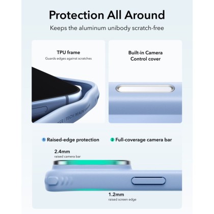 ESR CLASSIC HYBRID KICKSTAND MAGSAFE IPHONE 17 PRO / 18 PRO FROSTED LIGHT BLUE