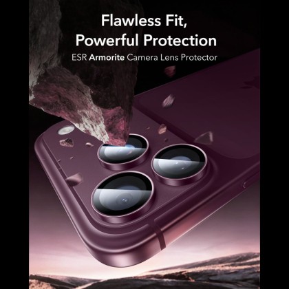 OSŁONA NA APARAT ESR ARMORITE CAMERA PROTECTOR IPHONE 18 PRO / 18 PRO MAX DEEP BURGUNDY