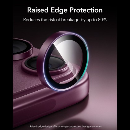 OSŁONA NA APARAT ESR ARMORITE CAMERA PROTECTOR IPHONE 18 PRO / 18 PRO MAX DEEP BURGUNDY