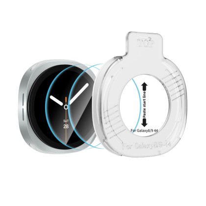 SZKŁO HARTOWANE TECH-PROTECT EASY SET+ 2-PACK SAMSUNG GALAXY WATCH 8 / 9 (44 MM) CLEAR
