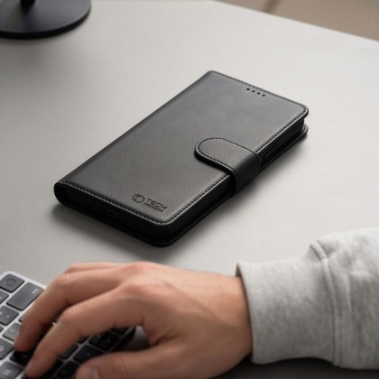 Кожен тефтер за Xiaomi Redmi 17 4G / 5G  от Tech-Protect Wallet - Black